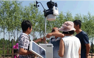 大型環境氣象觀測系統順利通過陜西省治沙研究所驗收