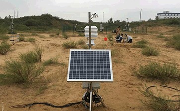 大型環境氣象觀測系統順利通過陜西省治沙研究所驗收